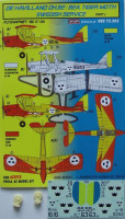 Kora Model DEC72303 DH.82/82A Swedish Service Part 1 декали декали 1/72
