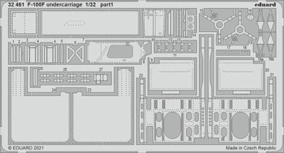 Eduard 32461 SET F-100F undercarriage (TRUMP)