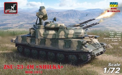 Armory AR72444 ZSU-23-4M/M3/M2 &quot;Shilka&quot;, Soviet AA SPG 1/72
