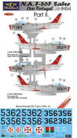 Lf Model C72255 Decals F-86F Sabre over Portugal (FUJI) Pt. 2 1/72