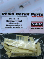 Kora Model DS72111 Hawker Hart British - Weapons set 2 (AIR/AZ) 1/72