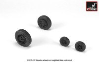 Armory ARAW48318 McDonnell F-101B Voodoo wheels with optional nose wheels & weighted tires/tyres 1/48