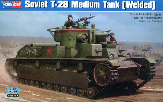 Hobby Boss 83852 Soviet T-28 Medium Tank (Welded) 1/35