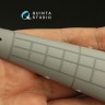 Quinta studio QRV-038 Тройные клепочные ряды (размер клепки 0.25 mm, интервал 1.0 mm, масштаб 1/24), черные, общая длина 3.2 m 1/24