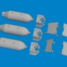 Eduard 6481079 BRASSIN P-40 500lb M64 US bombs (EDU) 1/48