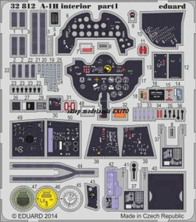 Eduard 32812 A-1H interior S.A.