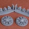SBS model 72087 S-2F Tracker Engine & Exhaust set ((HAS) 1/72