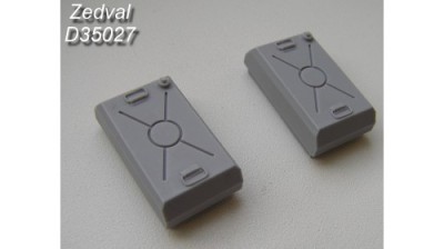 Zedval D35027 External fuel tanks for the conversion of early-type T-55 models 1/35