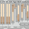 Eduard 33279 DH. 82A Tiger Moth seatbelts STEEL (ICM) SET 1:32