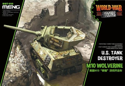 Meng Model WWT-020 NEW U.S. Tank Destroyer M10 Wolverine (CARTOON MODEL)