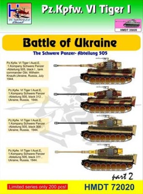 Hm Decals HMDT72020 1/72 Decals Pz.Kpfw.VI Tiger I Battle of Ukraine 2