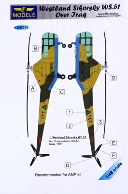 Lf Model C48206 Westland Sikorksy WS.51 over Iraq декали 1/48