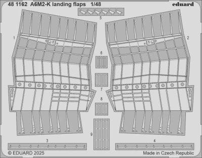 Eduard 481162 A6M2-K landing flaps (EDU) SET 1/48