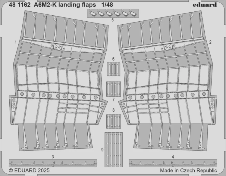 Eduard 481162 A6M2-K landing flaps (EDU) SET 1/48