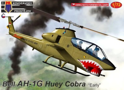 Kovozavody Prostejov 72379 Bell AH-1G Huey Cobra Early (3x camo) 1/72