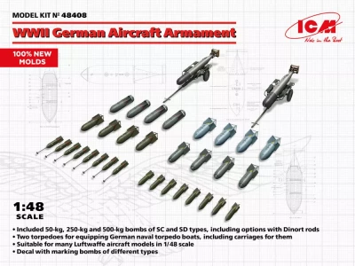 ICM 48408 German Aircraft Armament WWII 1/48