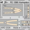Eduard FE1580 Hampden B Mk.I seatbelts STEEL (ICM) 1/48