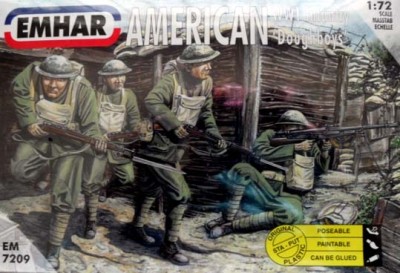 Emhar EM7209 WWI AMERICAN DOUGHBOYS INFANTRY 1:72