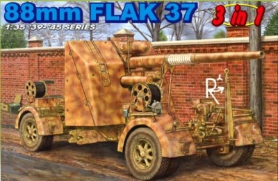 Dragon 6287 8.8 cm Flak 37 w/Flak artillery team 1/35