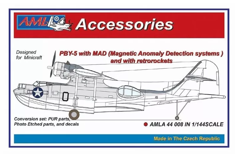 AML AMLA44008 PBY-5 with MAD and retrorockets - Conv.set 1/144