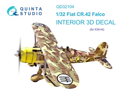 Quinta studio QD32104 Fiat CR.42 (ICM) 1/32