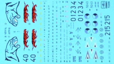 HAD 72209 Decal SAAB J-39 C/D Gripen 'Tigermeet' 1/72