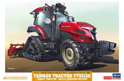 Hasegawa 66112 Гусеничный трактор Yanmar YT5113A "Robot Tractor" Delta Crawler/Rotary Tiller Specification (Limited Edition) 1/35