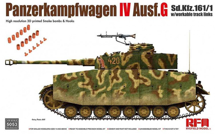 RFM Model RM-2053 Pz.kpfw.IV Ausf.G without interior 1/35
