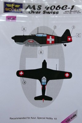 LF Model M3204 Mask MS 406C-1 over Swiss (AZUR/SP.HOBBY) 1/32