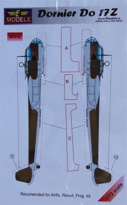 LF Model M7214 Mask Dornier Do 17Z (AIRF/REV) 1/72