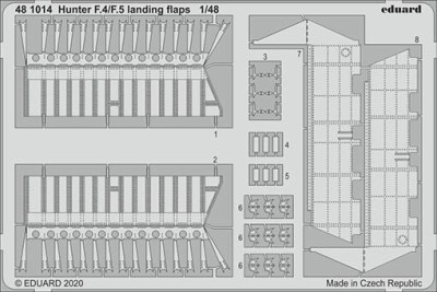 Eduard 481014 SET Hunter F.4/F.5 landing flaps (AIRF)