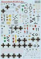 Print Scale 72-254 Messerschmitt Bf.109 F Aces 1/72