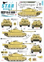 Star Decals 35-C1099 Operation Telic # 4. British Challenger 2. Occupation of Iraq 1/35