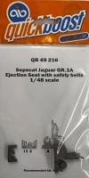 Quickboost 49216 Sepecat Jaguar GR.1A ej.seat w/ safety belts 1/48