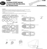 New Ware NWA-M0328 1/72 Mask F-4C/D Phantom II ADVANCED (HAS)