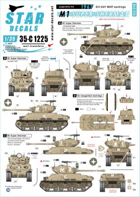 Star Decals 35-C1225 Red Army Soviet OT-34 Flame tanks. T-34 flame thrower version, mixed turret types. Eastern front 1943-44 1/35