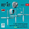 Reskit RSU48-491 P-47D 11/25/30 Thunderbolt propel.&eng.(MINA) 1/48