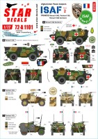 Star Decals 72-A1101 ISAF-Afghanistan # 2.Peacekeepers from France.Renault VAB, VAB Sanitaire, Panhard VBL 1/72