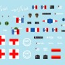 Star Decals 72-A1101 ISAF-Afghanistan # 2.Peacekeepers from France.Renault VAB, VAB Sanitaire, Panhard VBL 1/72