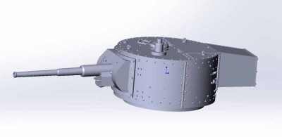 A-resin 35060 БТ-5 цилиндрическая башня с кормовой нишей (по 2 варианта маски и крыши) 1/35