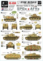 Star Decals STAR35858 SPGs and AFVs. Grille Ausf.H, Marder III Ausf.H Flamm-Pz.Kpfw.III Sturmgeschutz/StuG.IV, German Sd.Kfz.250/7 1/35