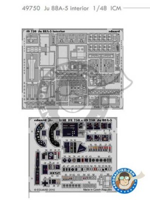 Eduard 49750 Ju 88A-5 interior 1:48