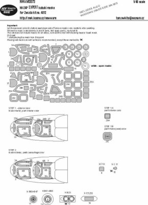 New Ware NWA-M0873 Mask Mi-24P EXPERT (ZVE 4812) 1/48