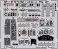 Eduard 32931 TF-104G interior w/C2 seats 1/32