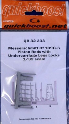 QuickBoost QB32233 Bf 109G-6 piston rods w/ undercarr.legs (HAS) 1/32