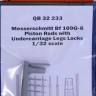 Quickboost QB32 233 Bf 109G-6 piston rods w/ undercarr.legs (HAS) 1/32