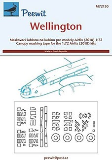Peewit PW-M72150 1/72 Canopy mask Wellington (AIRFIX)