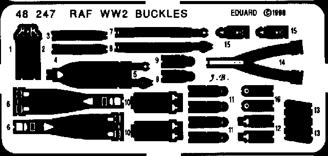 Eduard 48247 Seatbelts RAF WWII