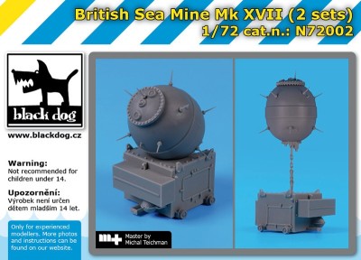 Black Dog N72002 British sea mine Mk XVII (2pcs) 1/72