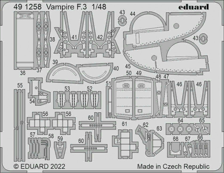 Eduard 491258 SET Vampire F.3 (AIRF) 1/48